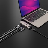 Sitecom Hub multiport MacBook Air 6-en-2, Station d'accueil Or