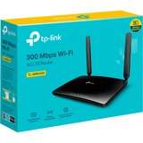 TP-Link TL-MR6400 Routeur sans fil N 4G LTE 300 Mbps, WLAN-LTE-Routeur Noir, Wi-Fi 4 (802.11n), Monobande (2,4 GHz), Ethernet/LAN, 3G, Noir, Routeur