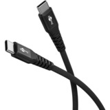 goobay Supersoft USB-C > USB-C 2.0, Câble Noir, 0,5 mètre