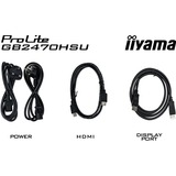 iiyama G-Master Red Eagle GB2470HSU-W6 24" Moniteur gaming  Blanc, HDMI, DisplayPort, USB, Audio
