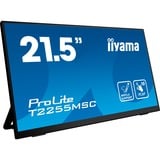 iiyama ProLite T2255MSC-B1 21.5" Moniteur  Noir, Touch, HDMI, DisplayPort, USB, Audio