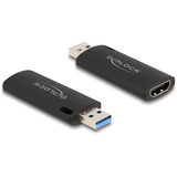 DeLOCK Clé de capture vidéo HDMI USB-A, Adaptateur Noir