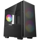 DeepCool CH360 boîtier mini tower Noir | 1x USB-A | 1x USB-C | RGB | Window