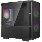 DeepCool CH360 boîtier mini tower Noir | 1x USB-A | 1x USB-C | RGB | Window