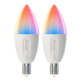 Govee Smart Bulb E14 (2-pack), Lampe Wi-Fi 2.4GHz + Bluetooth
