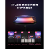 Govee Uplighter Floor Lamp, Lampe Noir, 2,4GHz-wifi + Bluetooth