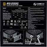 Lian Li Rotational Shift 1200G + Hub alimentation modulaire 1200 watt Noir, 1x 12V-2x6, 4x PCIe, Hub 4x connecteurs USB