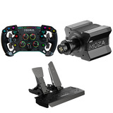 MOZA R12 V2 + GS V2P GT + SR-P bundle, Volant Noir, Base, volant et pédales
