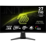 MSI MAG 27C6F 27" Moniteur gaming incurvé  Noir, 180Hz, DisplayPort, HDMI, Adaptive Sync