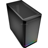 Sharkoon MK4 RGB Strip boîtier mini tower Noir | 2x USB-A | 1x USB-C | RGB