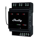 Shelly Wave Pro 3, Relais Noir, Z-Wave, rail DIN, 3x 16A