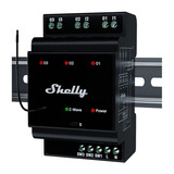 Shelly Wave Pro 3, Relais Noir, Z-Wave, rail DIN, 3x 16A