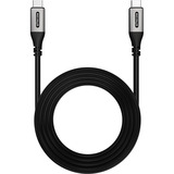 Sitecom USB-C to USB-C 240 Watt Power, Câble Noir, USB-C mâle vers USB-C mâle, 3 mètres, 240 W