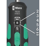 Wera 7515 Tournevis dynamométrique Kraftform Safe-Torque Speed Noir/Vert, 2-6 Nm