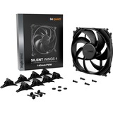 be quiet! Silent Wings 4 PWM ventilateur de boîtier Noir, 140 x 140 x 25 mm, Ventilateur, 14 cm, 1100 tr/min, 87,16 m³/h, Noir