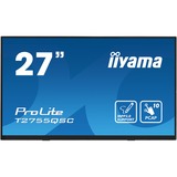 iiyama ProLite T2755QSC-B1 27" Moniteur tactile Noir, 1x DisplayPort, 1x HDMI, 2x USB-A