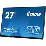 iiyama ProLite T2755QSC-B1 27" Moniteur tactile Noir, 1x DisplayPort, 1x HDMI, 2x USB-A