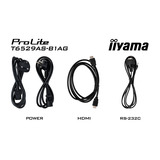 iiyama ProLite T6529AS-B1AG, Affichage public Noir, Tactile, HDMI, USB-C, Audio, LAN, WiFi 5, Android 14