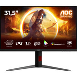 AOC U32G4U 31.5" 4K UHD Moniteur gaming  Noir, 2x HDMI, 1x DisplayPort, USB-A, USB-B, 160 Hz