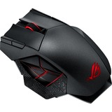 ASUS ROG Spatha X souris Droitier RF Wireless + USB Type-A Optique 19000 DPI, Souris gaming Noir, Droitier, Optique, RF Wireless + USB Type-A, 19000 DPI, Noir