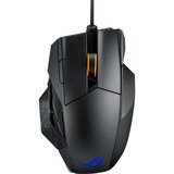 ASUS ROG Spatha X souris Droitier RF Wireless + USB Type-A Optique 19000 DPI, Souris gaming Noir, Droitier, Optique, RF Wireless + USB Type-A, 19000 DPI, Noir
