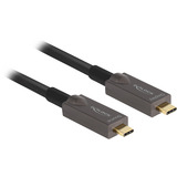 DeLOCK Câble USB-C optique actif Noir, 10 mètres, 4K