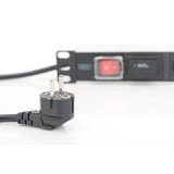 Digitus PDU Bloc d'alimentation 7 prises, 19", 1U 7x prises, Protection contre les surtensions