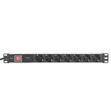 PDU Bloc d'alimentation 7 prises, 19", 1U, Multiprise