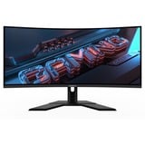 GIGABYTE G34WQCP 34" Moniteur UltraWide gaming  Noir, 180 Hz, HDMI, DisplayPort, Audio, AMD FreeSync