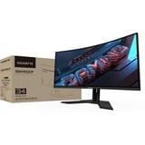 GIGABYTE G34WQCP 34" Moniteur UltraWide gaming  Noir, 180 Hz, HDMI, DisplayPort, Audio, AMD FreeSync