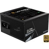GIGABYTE GP-UD750GM PG5 alimentation  modulaire 750 watt Noir, 1x 12VHPWR, 4x PCIe, 750 W, 100 - 240 V, 12 A, Actif, 105 W, 732 W