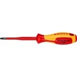 KNIPEX 98 25 02 SLS Tournevis manuel Unique Tournevis standard Rouge/Jaune, 21,2 cm, 90 g, Rouge/Orange