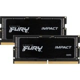 Kingston FURY 64 Go DDR5-4800 Kit, Mémoire vive Noir, KF548S38IBK2-64, Impact, XMP