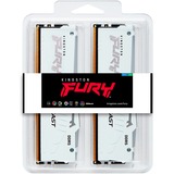 Kingston FURY 64 Go DDR5-6000 Kit, Mémoire vive Blanc, Fury Beast RGB, XMP, EXPO
