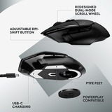 Logitech G502 X LIGHTSPEED Wireless, Souris gaming Noir