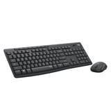 Logitech MK295 Silent Wireless Keyboard and Mouse Combo, set de bureau Noir
