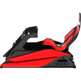 Res-Tech GT Cockpit + Carbon Seat, Simulateur de course Noir/Rouge, Siège fibre de carbone