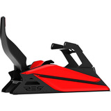 Res-Tech GT Cockpit + Carbon Seat, Simulateur de course Noir/Rouge, Siège fibre de carbone