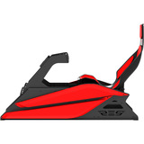 Res-Tech GT Cockpit + Carbon Seat, Simulateur de course Noir/Rouge, Siège fibre de carbone
