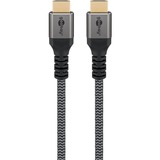 goobay Plus Câble HDMI haut débit avec Ethernet Gris, 2 mètres