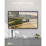 goobay Plus Câble HDMI haut débit avec Ethernet Gris, 2 mètres