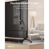 goobay Plus Câble HDMI haut débit avec Ethernet Gris, 2 mètres