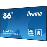 iiyama ProLite LH8665UHSB-B1, Affichage public Noir