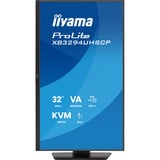 iiyama ProLite XB3294UHSCP-B1 31.5" 4K UHD Moniteur gaming  Noir, HDMI, DisplayPort, USB-C, LAN, Audio