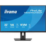 iiyama ProLite XB3294UHSCP-B1 31.5" 4K Ultra HD Moniteur Noir, 1x DisplayPort, 2x HDMI, 3x USB-C, 2x USB-A