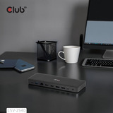 Club 3D 14-1 USB-C Quad Display, Station d'accueil Noir