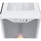 Corsair Corsair 3200D RS ARGB White boîtier midi tower Blanc | 1x USB-A | 1x USB-C | RGB | Verre Trempé