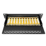 Digitus Panneau de brassage 10" Cat.6 12 ports 1U Noir