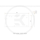 EKWB EK-Quantum Vector² Trio RTX 3090 Ti Backplate - Nickel Nickel