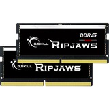 G.Skill Ripjaws 64 Go DDR5-5600 (2x 32 Go) mémoire PC portable Noir, F5-5600S4040A32GX2-RS, SO-DIMM, XMP 3.0